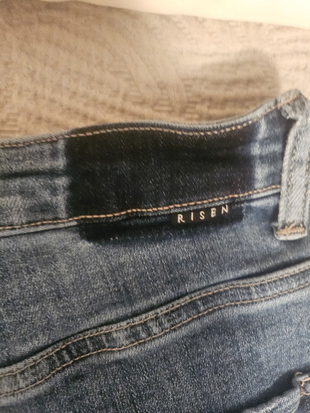 RISEN Medium Wash High-Rise Jeans